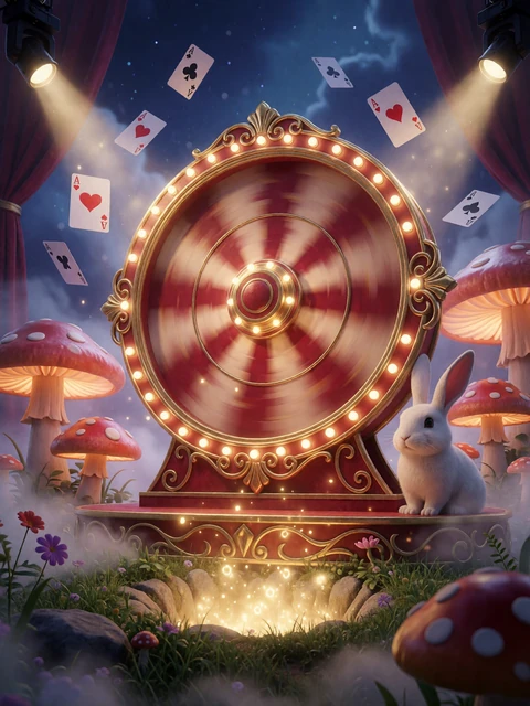 Adventures Beyond Wonderland Game Show mit fantasievollem Gl&uuml;cksrad im Casina Live Casino